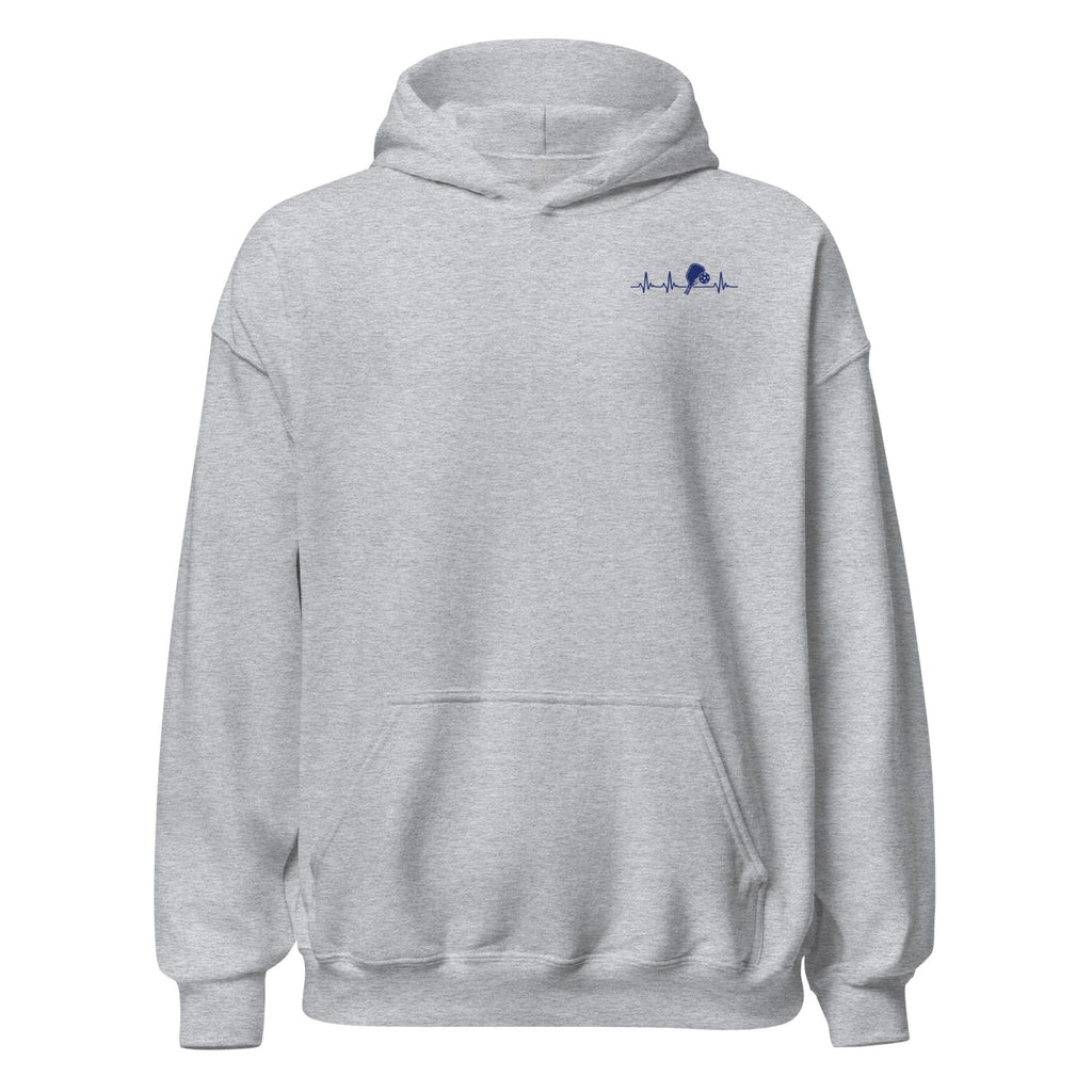 Pickleball Heartbeat Crest Hoodie